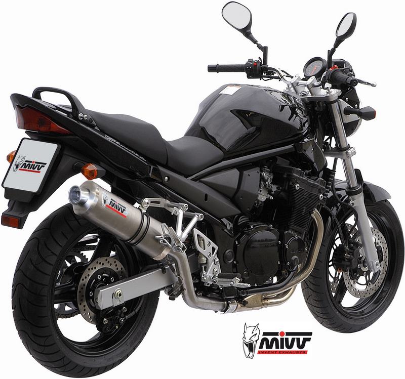 SPORT SLIP-ON Muffler OVAL STAINLESS STEEL 