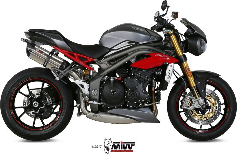 SPORT 2 SLIP-ON Muffler SUONO STAINLESS STEEL carbon caps 