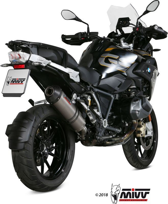  SPORT OVAL SLIP-ON Muffler TITANIUM WITH CARBON CAP 