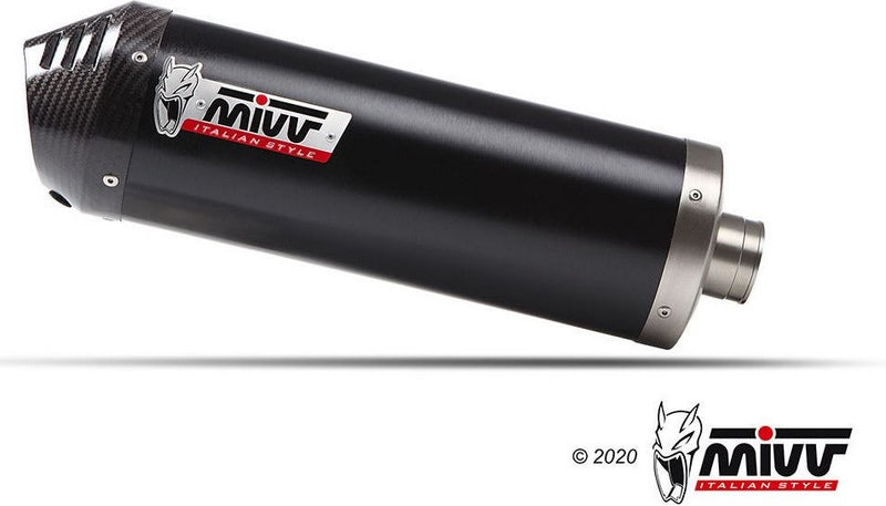 OVAL BLACK STAINLESS STEEL WITH CARBON CAP SLIP-ON Standard