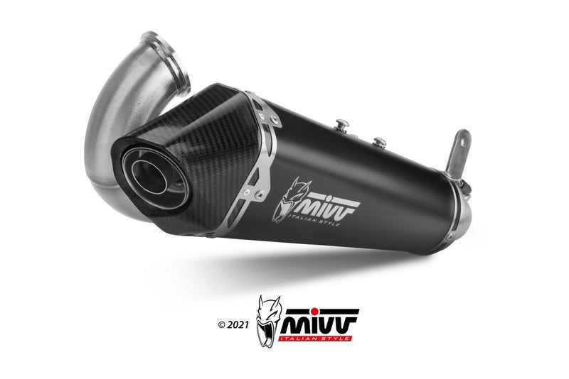  Delta Race Black Stainless Steel Exhaust