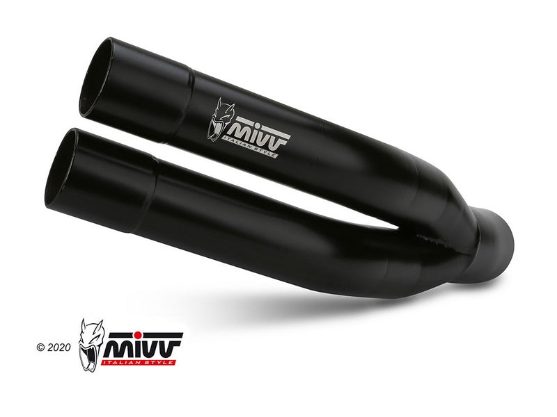  Double Gun Black Stainless Steel Exhaust