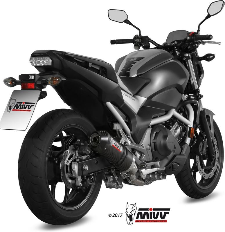 SPORT SLIP-ON Muffler OVAL CARBON carbon cap