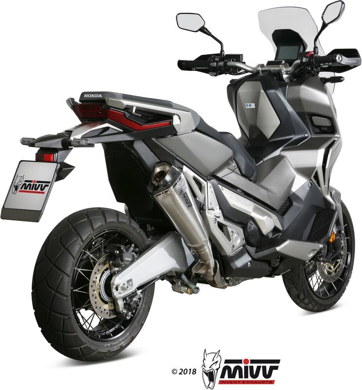SPORT SLIP-ON Muffler DELTA RACE STAINLESS STEEL carbon cap