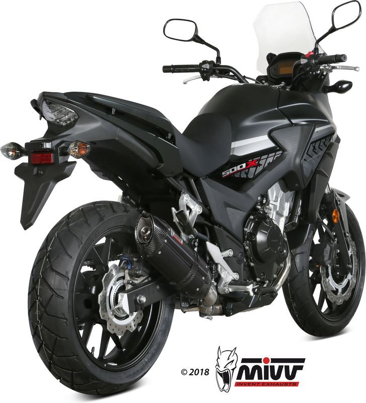  SPORT SUONO SLIP-ON Muffler BLACK STAINLESS STEEL