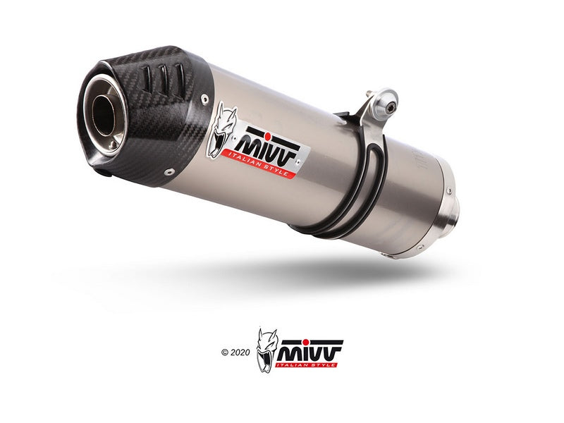  Oval Titanium With Carbon Cap Exhaust