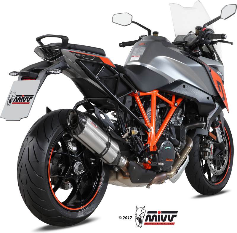 SPORT SLIP-ON Muffler SUONO STAINLESS STEEL carbon caps 