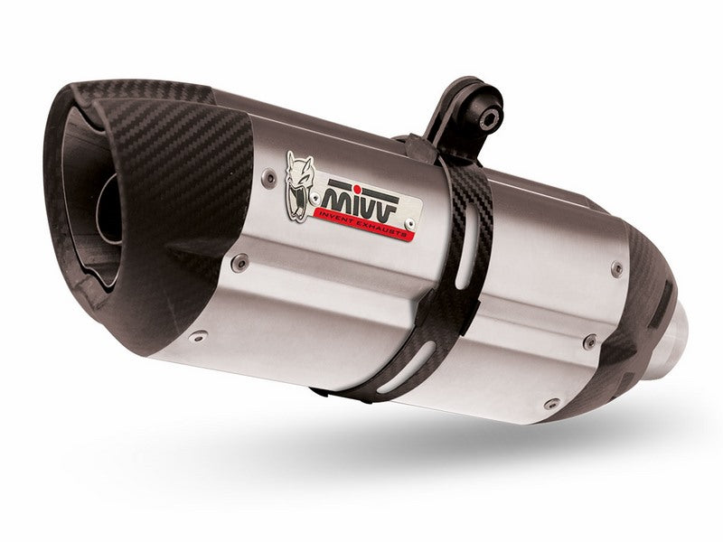 SPORT SLIP-ON Muffler SUONO STAINLESS STEEL carbon caps 