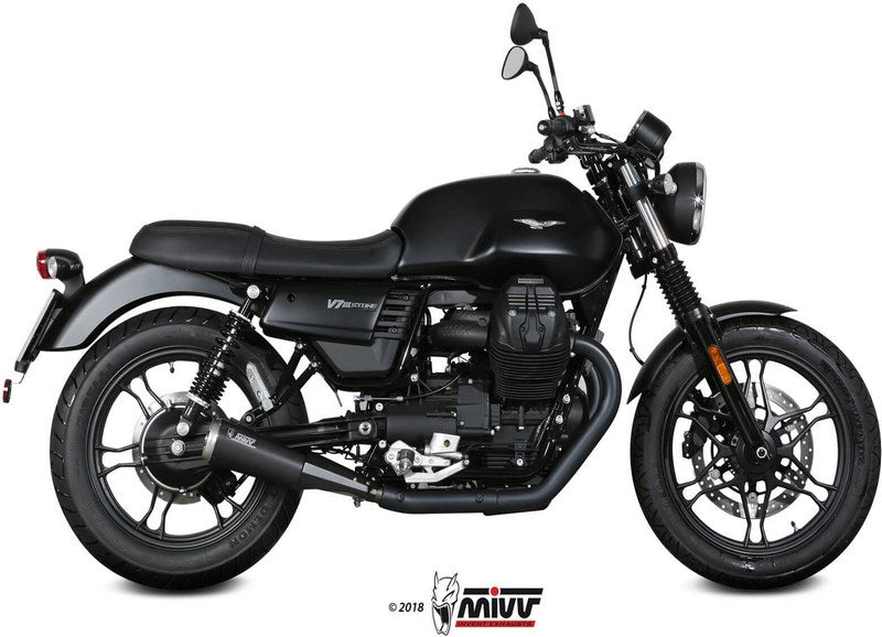 SPORT 2 SLIP-ON Muffler GHIBLI CERAMIC BLACK STAINLESS STEEL WITH CATALYZER CONVERTING KIT