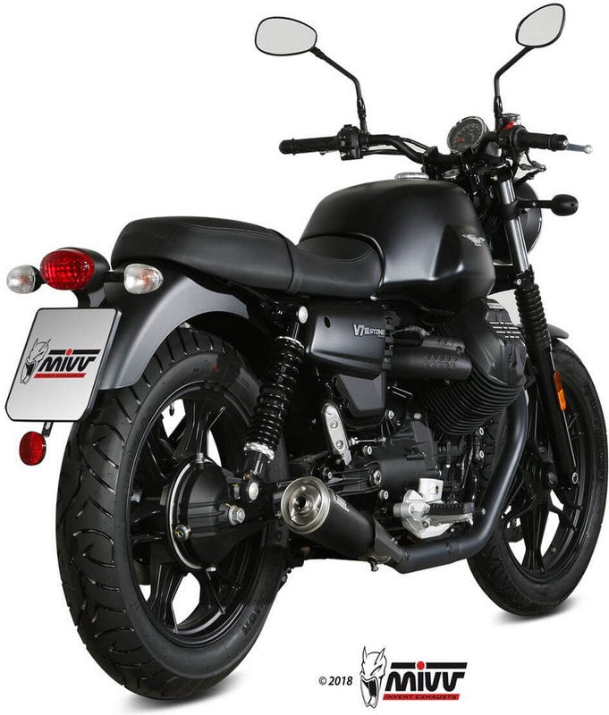 SPORT 2 SLIP-ON Muffler GHIBLI CERAMIC BLACK STAINLESS STEEL WITH CATALYZER CONVERTING KIT