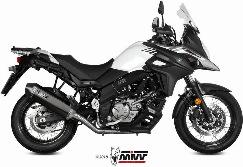 SPORT SLIP-ON Muffler SPEED EDGE STEEL BLACK WITH CATALYZER CONVERTING KIT 