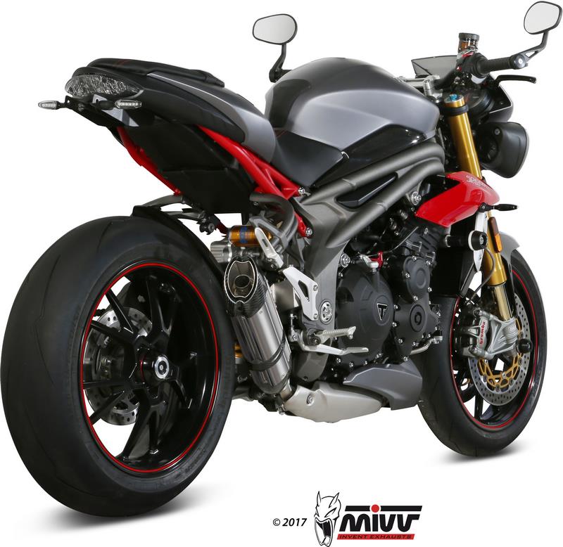 SPORT SLIP-ON Muffler SUONO STAINLESS STEEL carbon caps 