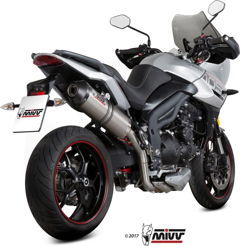  SPORT OVAL SLIP-ON Muffler TITANIUM WITH CARBON CAP 