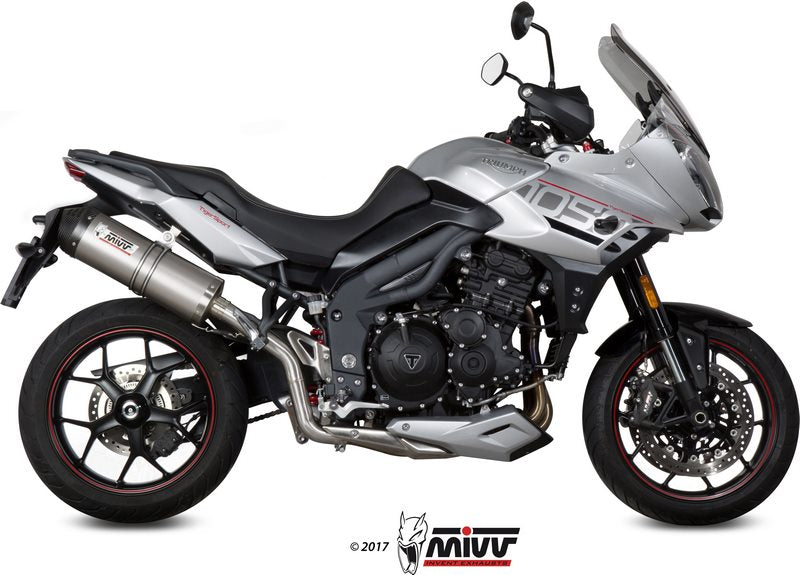  SPORT OVAL SLIP-ON Muffler TITANIUM WITH CARBON CAP 