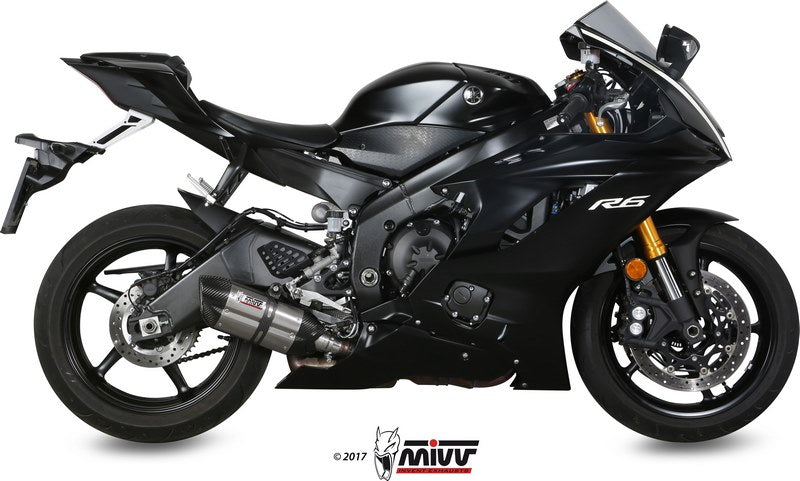 SPORT SLIP-ON Muffler SUONO STAINLESS STEEL carbon caps