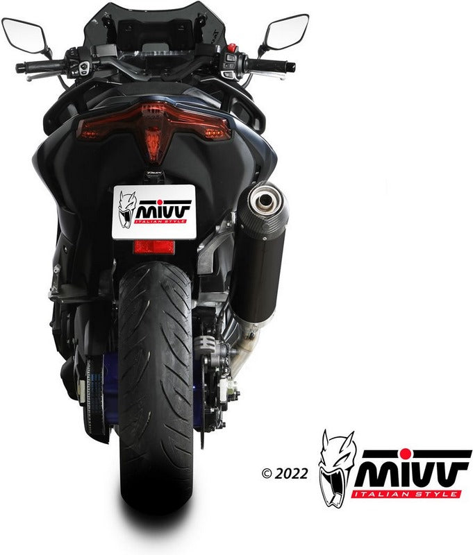 OVAL BLACK STAINLESS STEEL WITH CARBON CAP FULL SYSTEM Standard