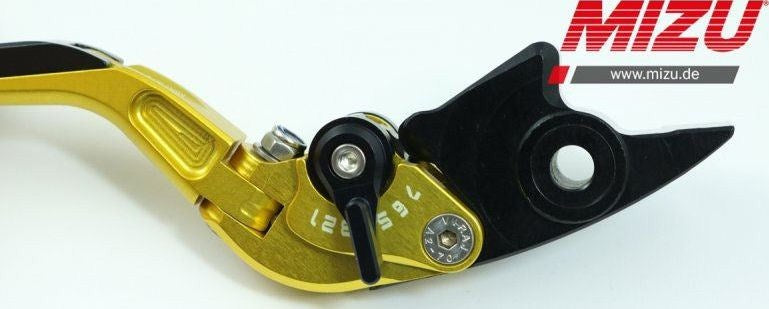 Mizu ブレーキレバー ABE認可品 ゴールド | 309G1258510