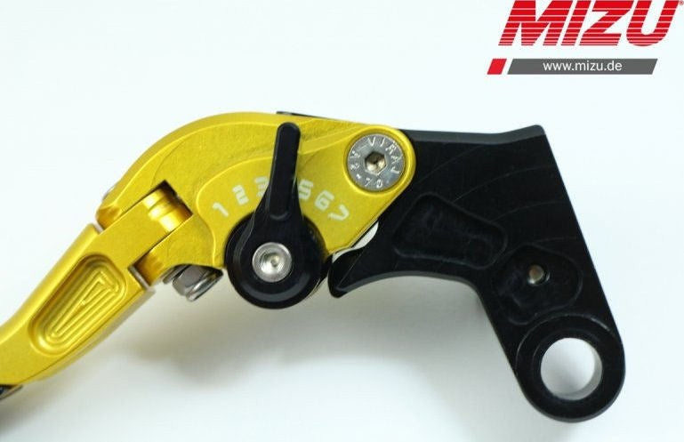 Mizu クラッチレバー ABE認可品 ゴールド | 309G2254014