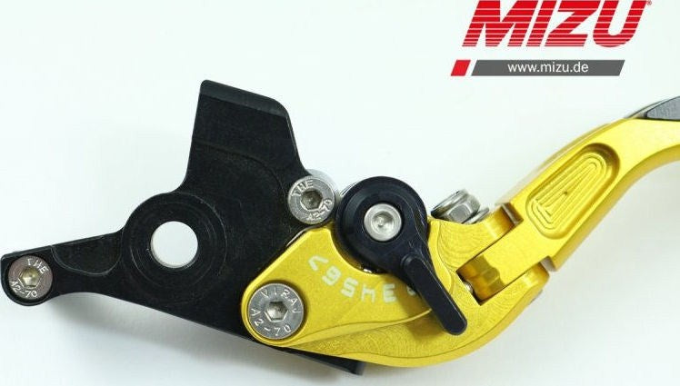 Mizu ブレーキレバー左用 ABE認可品 ゴールド | 309G2993010