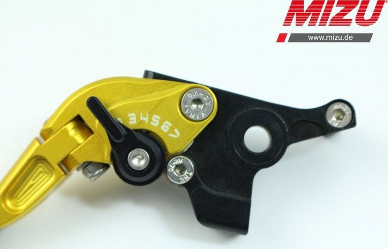 Mizu ブレーキレバー左用 ABE認可品 ゴールド | 309G2993010
