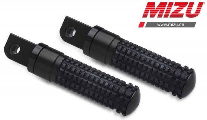 Mizu レーシング パッセンジャーフットペグ ABE認可品 ブラック/ブラック | 409SS1120001