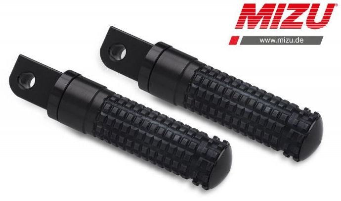 Mizu レーシング パッセンジャーフットペグ ABE認可品 ブラック/ブラック | 409SS1120002