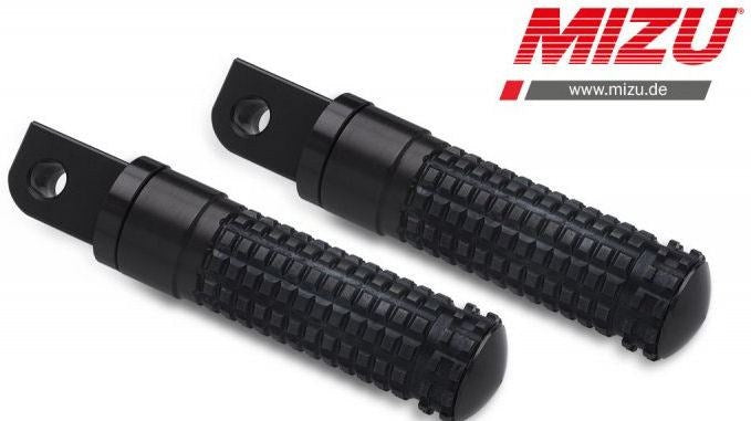 Mizu レーシング パッセンジャーフットペグ ABE認可品 ブラック/ブラック | 409SS1120006