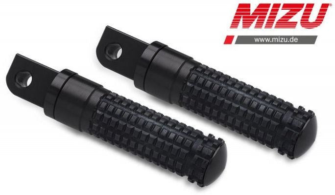 Mizu レーシング パッセンジャーフットペグ ABE認可品 ブラック/ブラック | 409SS1120012