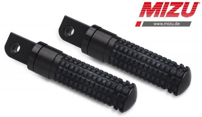 Mizu レーシング パッセンジャーフットペグ ABE認可品 ブラック/ブラック | 409SS1120015