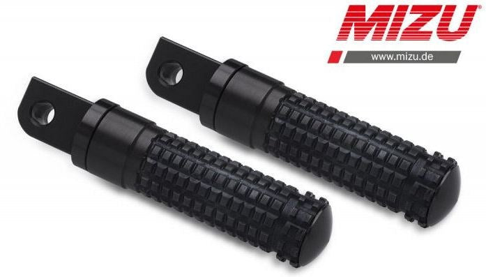 Mizu レーシング パッセンジャーフットペグ ABE認可品 ブラック/ブラック | 409SS1120016