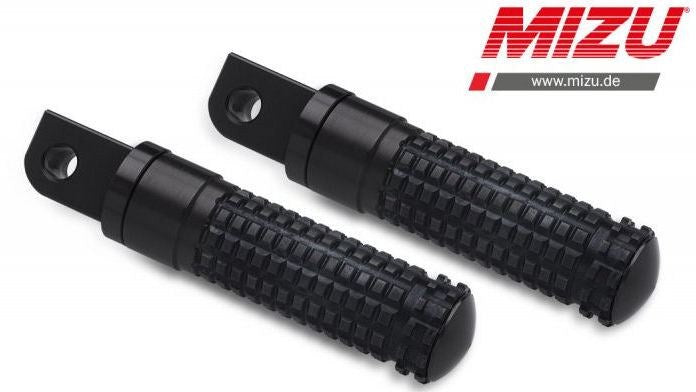 Mizu レーシング パッセンジャーフットペグ ABE認可品 ブラック/ブラック | 409SS1120023