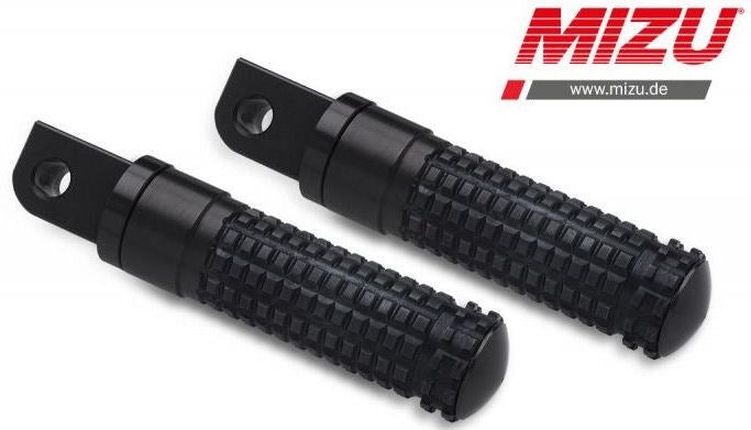 Mizu レーシング パッセンジャーフットペグ ABE認可品 ブラック/ブラック | 409SS1120026