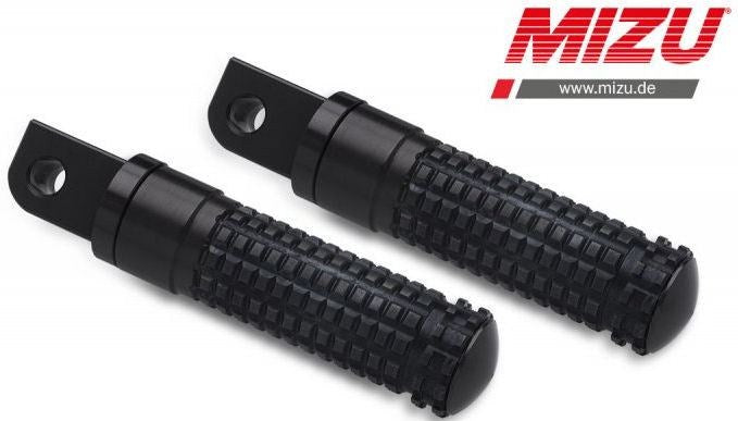 Mizu レーシング パッセンジャーフットペグ ABE認可品 ブラック/ブラック | 409SS1120037
