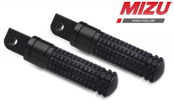 Mizu レーシング パッセンジャーフットペグ ABE認可品 ブラック/ブラック | 409SS1120046