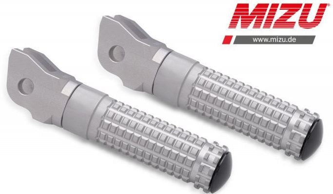 Mizu レーシングフットペグ ABE認可品 シルバー/シルバー | 409TT1110001