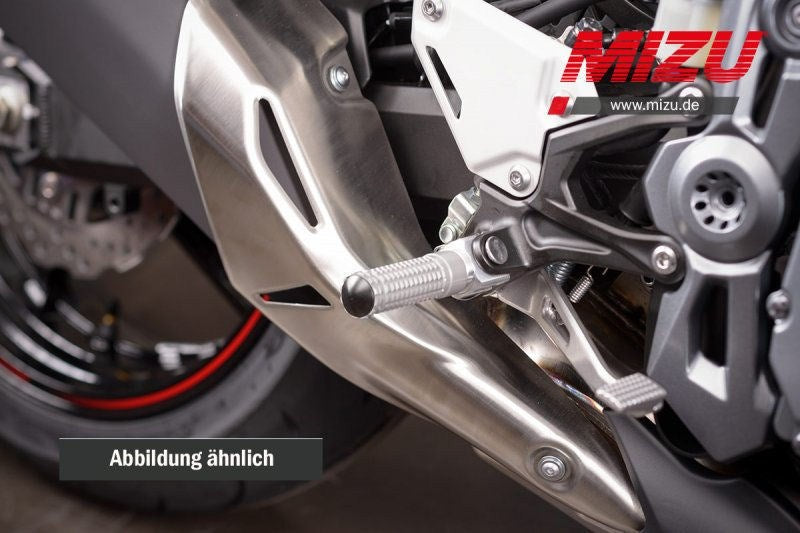 Mizu レーシングフットペグ ABE認可品 シルバー/シルバー | 409TT1110020