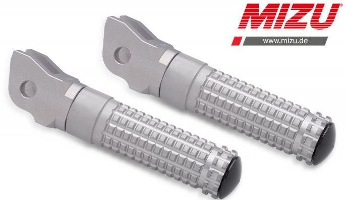 Mizu レーシングフットペグ ABE認可品 シルバー/シルバー | 409TT1110030