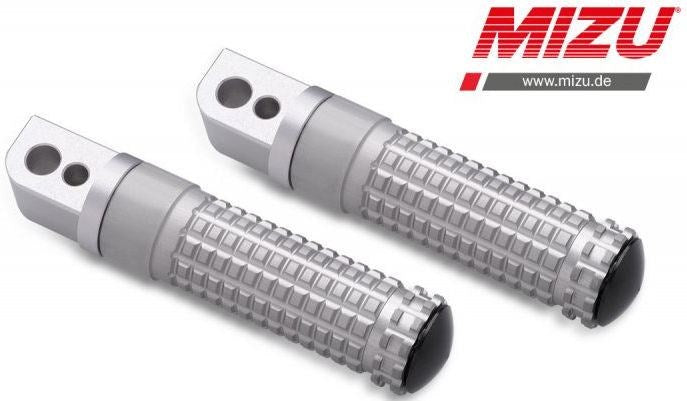 Mizu レーシング パッセンジャーフットペグ ABE認可品 シルバー/シルバー | 409TT1120006