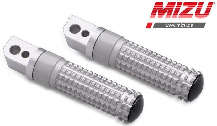 Mizu レーシング パッセンジャーフットペグ ABE認可品 シルバー/シルバー | 409TT1120007