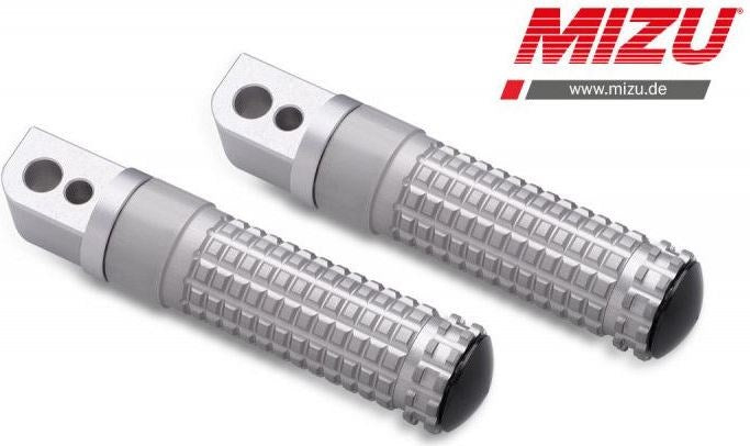 Mizu レーシング パッセンジャーフットペグ ABE認可品 シルバー/シルバー | 409TT1120013
