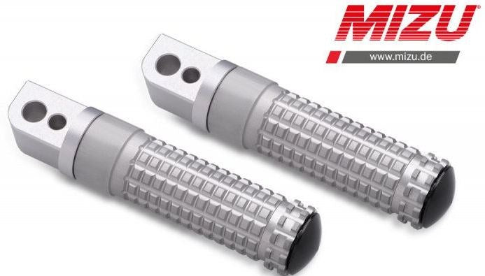 Mizu レーシング パッセンジャーフットペグ ABE認可品 シルバー/シルバー | 409TT1120015