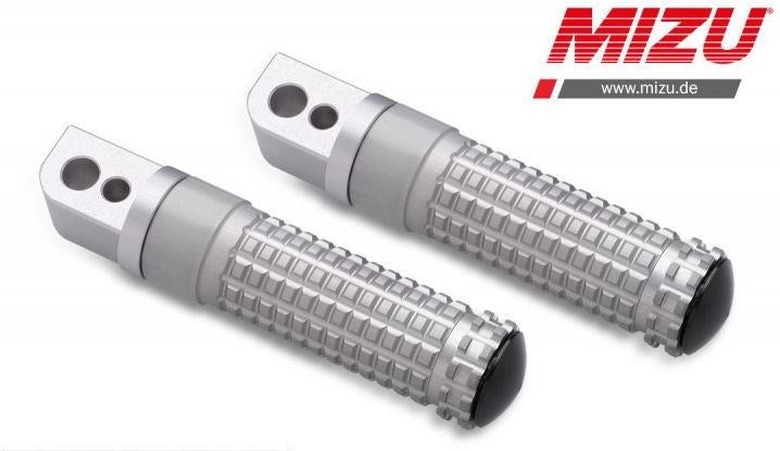 Mizu レーシング パッセンジャーフットペグ ABE認可品 シルバー/シルバー | 409TT1120031