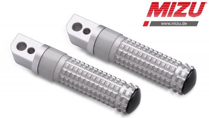 Mizu レーシング パッセンジャーフットペグ ABE認可品 シルバー/シルバー | 409TT1120045