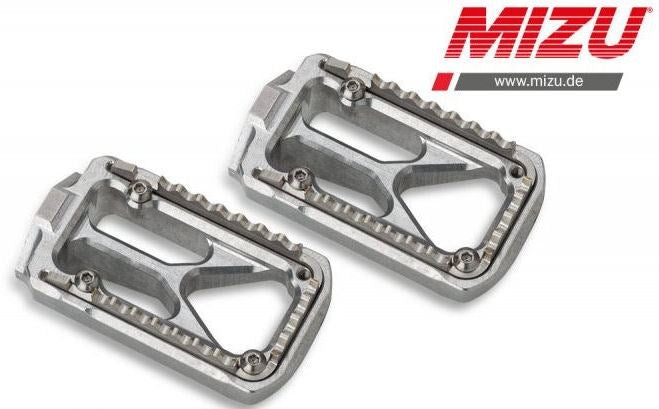 Mizu オフロードフットペグ シルバー/ブラック | 409TT3330023