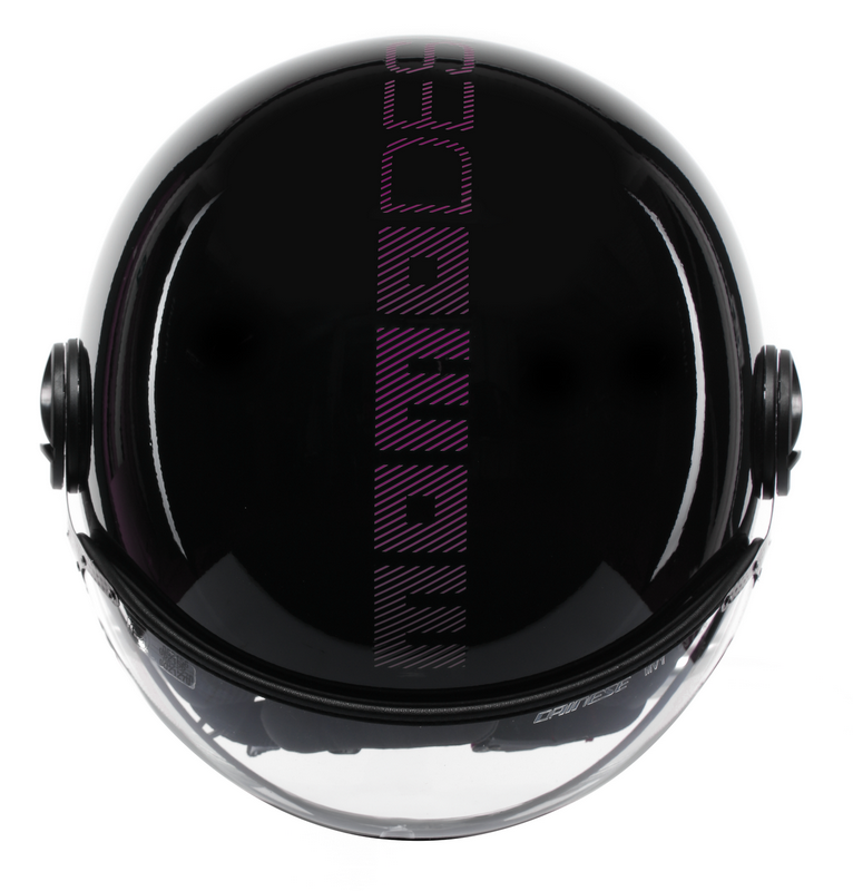 MOMO DESIGN / モモ デザイン ヘルメット FGTR CLASSIC 欧州E2206認証  STRIPES ブラック/FUCSIA | 21184A7001011