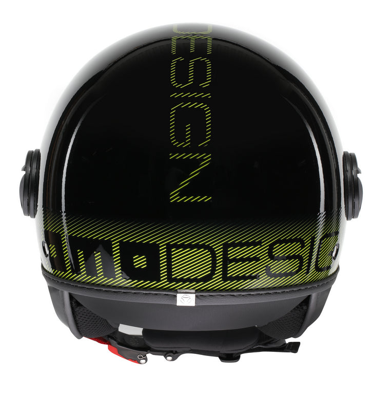 MOMO DESIGN / モモ デザイン ヘルメット FGTR CLASSIC 欧州E2206認証  STRIPES ブラック/イエロー FLUO | 21184A7001012