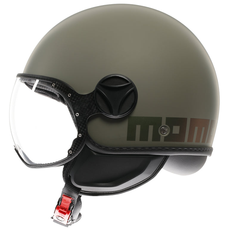 MOMO DESIGN / モモ デザイン ヘルメット FGTR CLASSIC 欧州E2206認証  FLIP マット GREEN/BRONZE | 21184A7001013