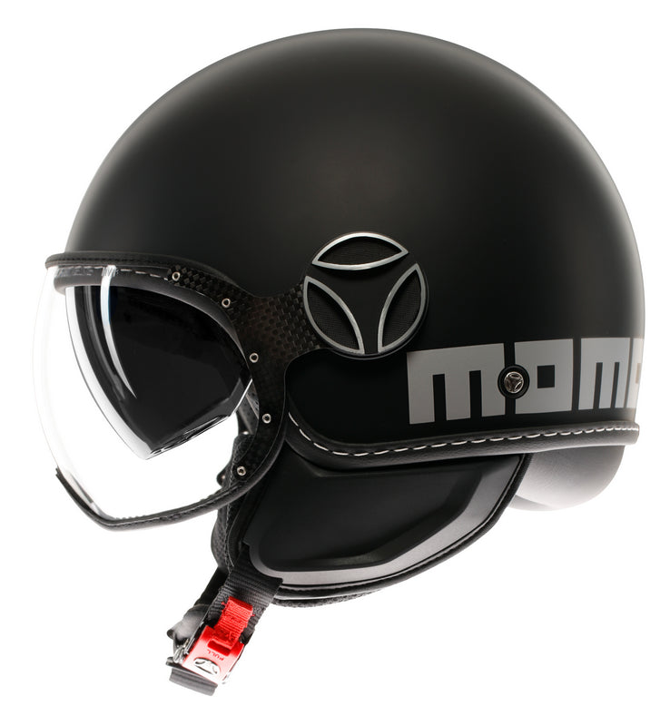 MOMO DESIGN / モモ デザイン ヘルメット FGTR EVO 欧州E2206認証  モノマット ブラック/シルバー | 21184A8006001