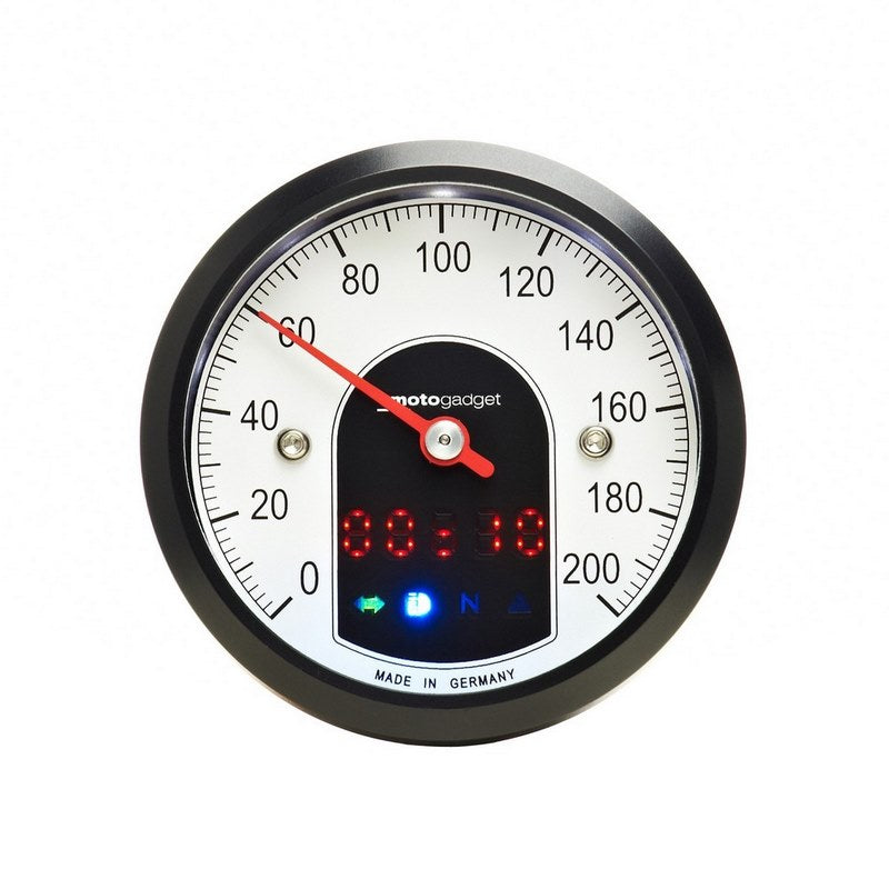 Motogadget / モトガジェット モトスコープタイニー (49mm アナログスピードメーター) ブラックベゼル | 5001010