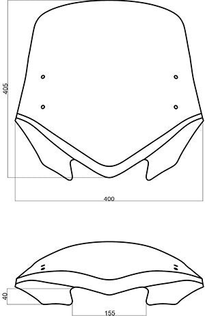 MRA / エムアールエー V-Flow バリオ -スクリーン Z －スモークグレー－ for BMW G 650 X 全年式 | 4025066144228